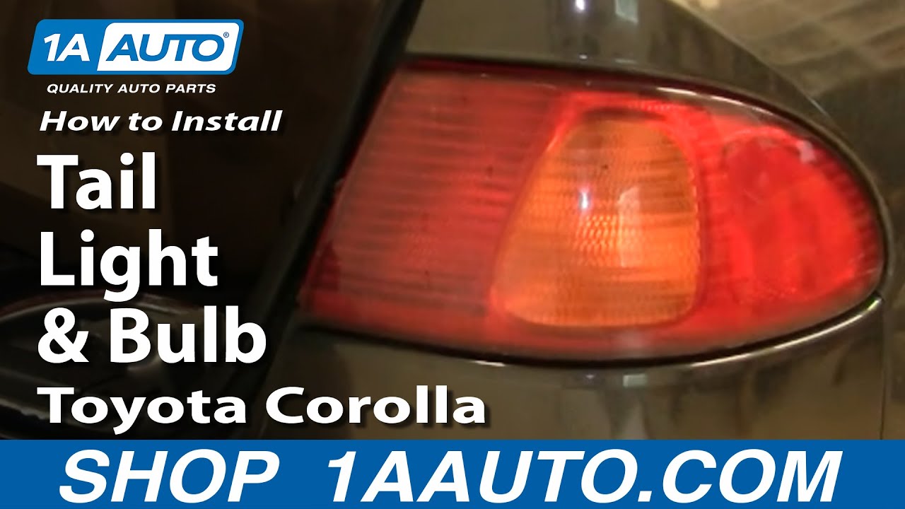 How to Replace Tail Light 98-02 Toyota Corolla