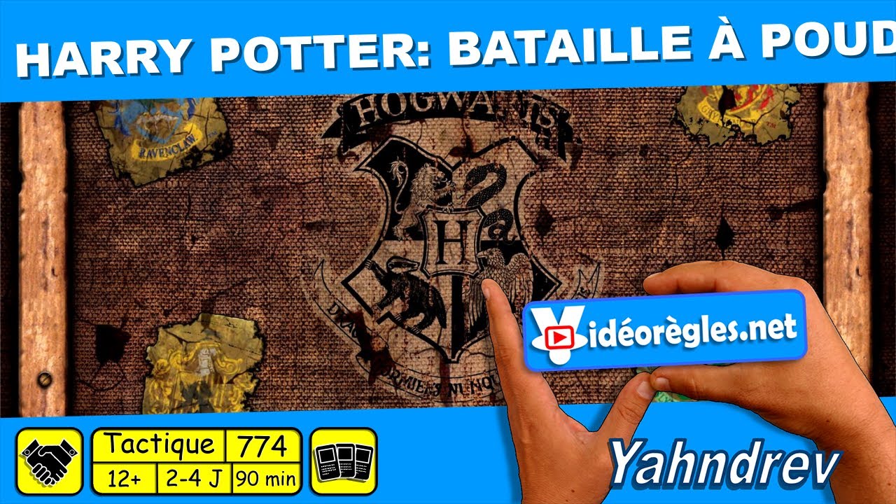 Vidéorègle Jeu de Société HARRY POTTER : BATAILLE A POUDLARD (HOGWARTS BATTLE) par Yahndrev (#773a)