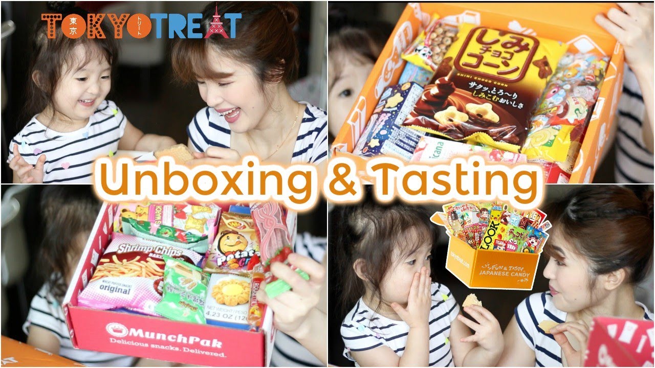 THỬ ĐỒ ĂN VẶT NGẬP MẶT LUÔN NÈ !!! ♥ Tokyo Treat & Munchpak Unboxing 4-6/2017  | mattalehang