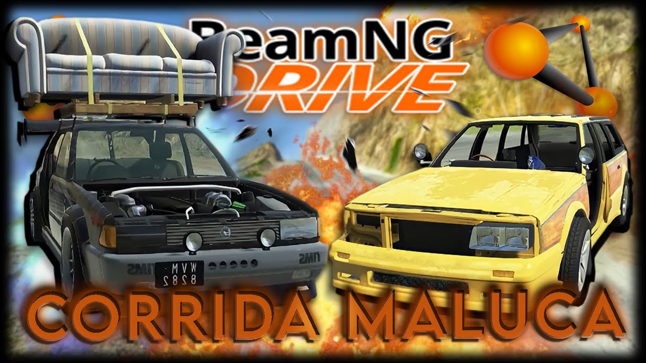 A CORRIDA MALUCA DO BEAMNG - Carros MAIS BIZARROS e Nova Pista!!