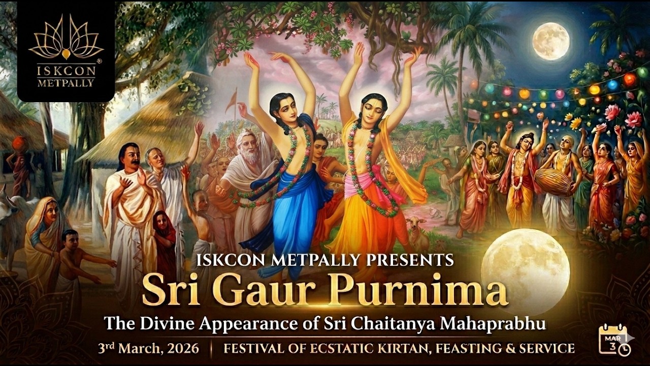 Sri Gaur Purnima 2026 | Abhishekam | Live #telugu #krishna #iskcon #bhagavatam #spirituality #peace