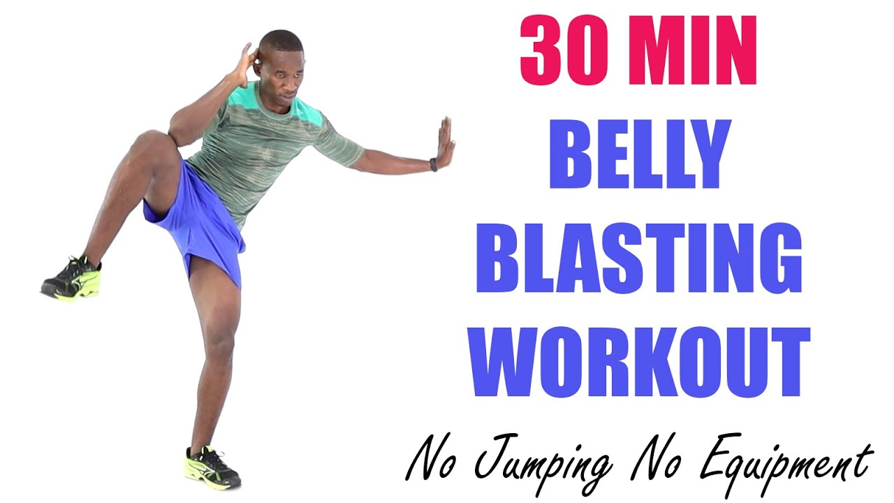 30 Minute Belly Blasting Workout No Jumping No Equipment 🔥 220 Calories 🔥