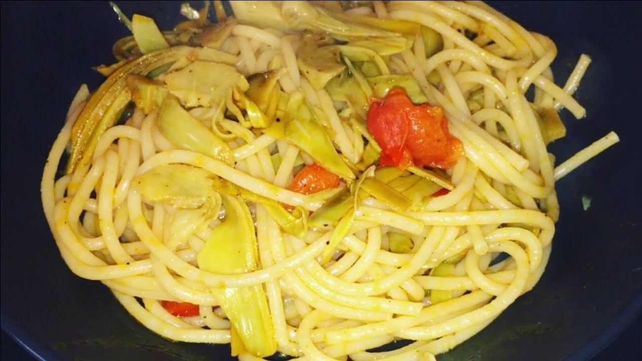 ITALIAN PASTA RECIPE &ldquo;PASTA CON CARCIOFI&rdquo; | YUMMYLICIOUS RECIPE
