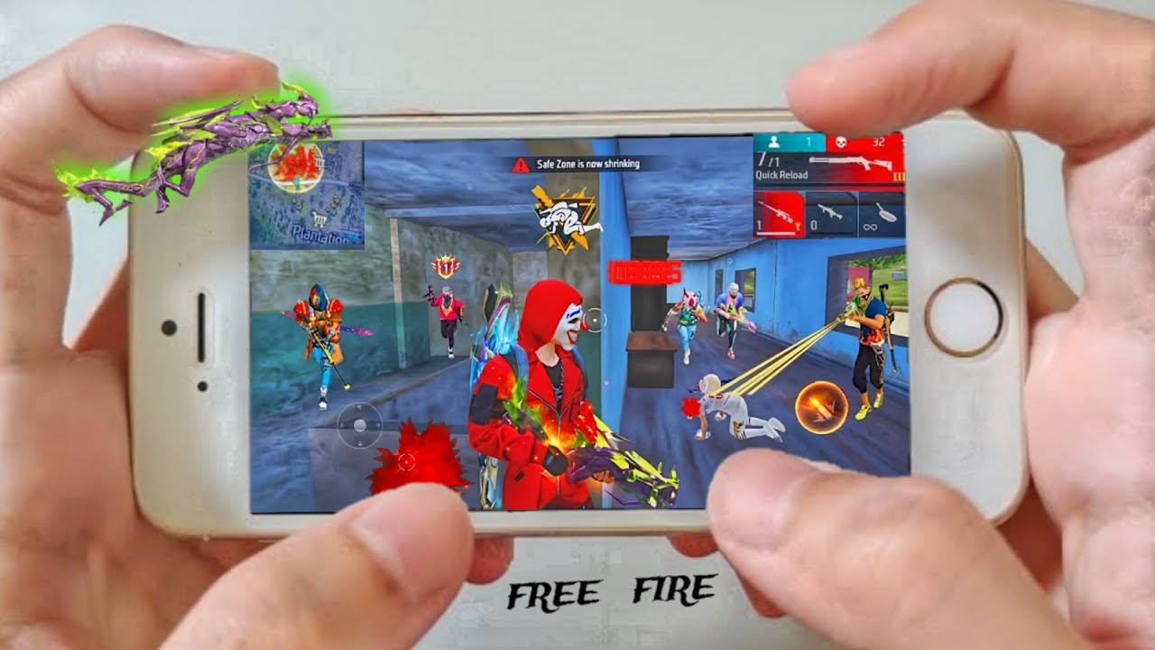 Iphone 6s Free Fire Gameplay ⚙️Settings Free Fire max HUD+DPI+ MACRO 1 gb ram🔥Part-1