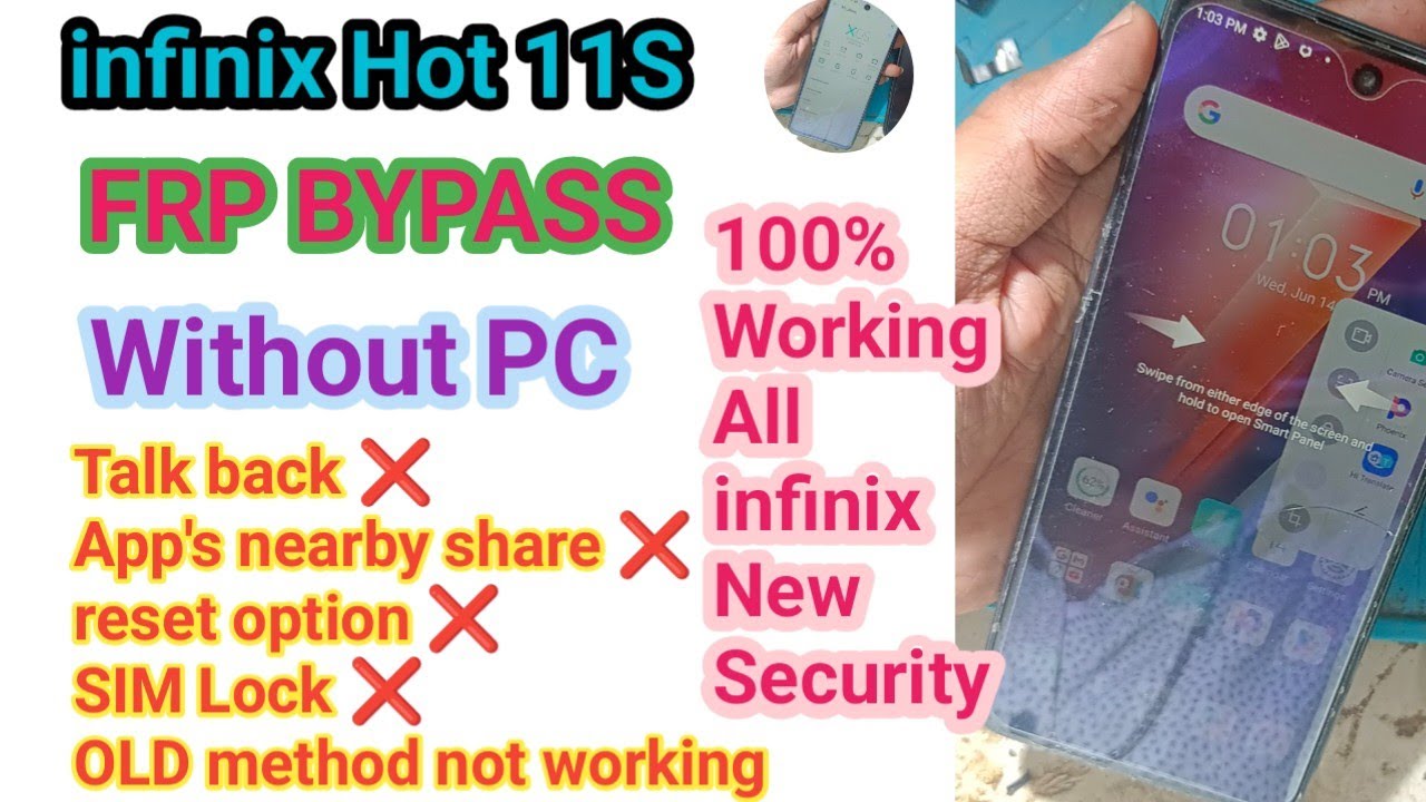 infinix Hot 11S FRP BYPASS New Security Update 2023 Without PC | SIM talkback app's not working