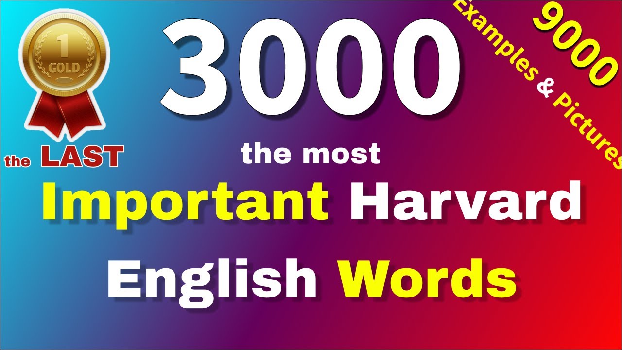 3,000 Essential English Words with Pictures & Sentences, the most common used English vocabulary