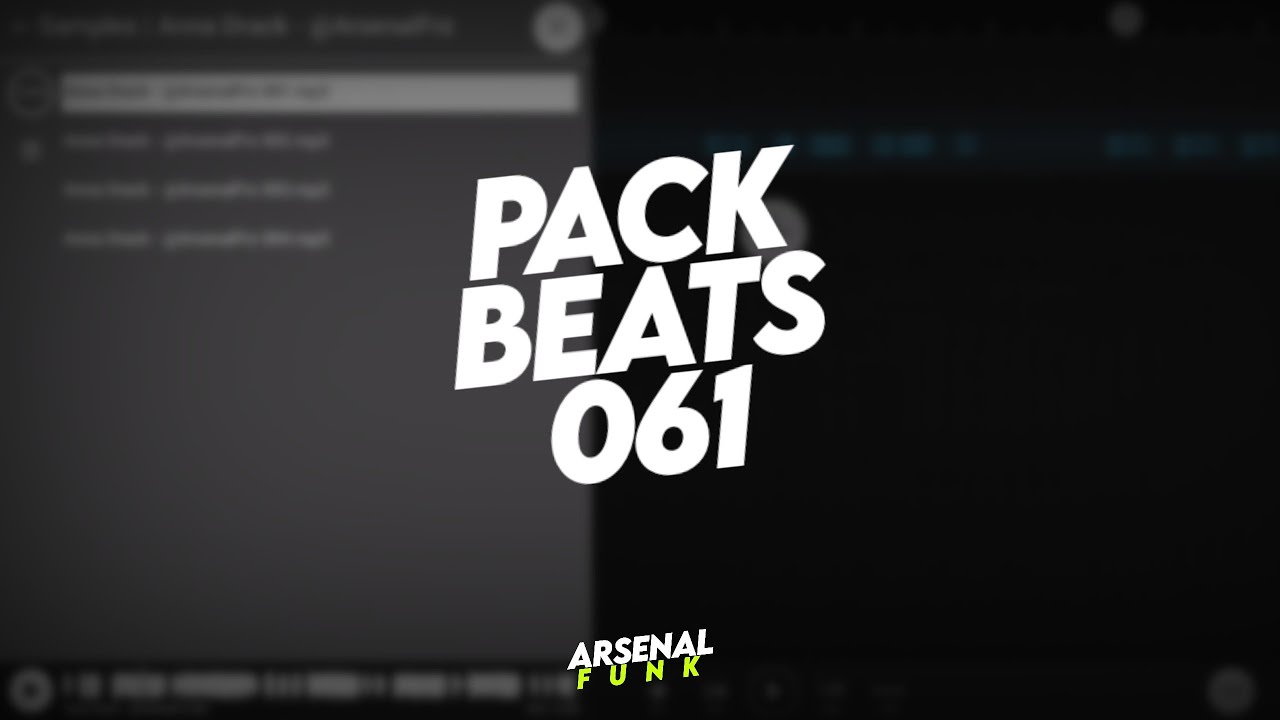 Pack De BEATS 061 - Beats De Funk, Funk RJ, Funk TikTok (Conte&uacute;do Para DJs)