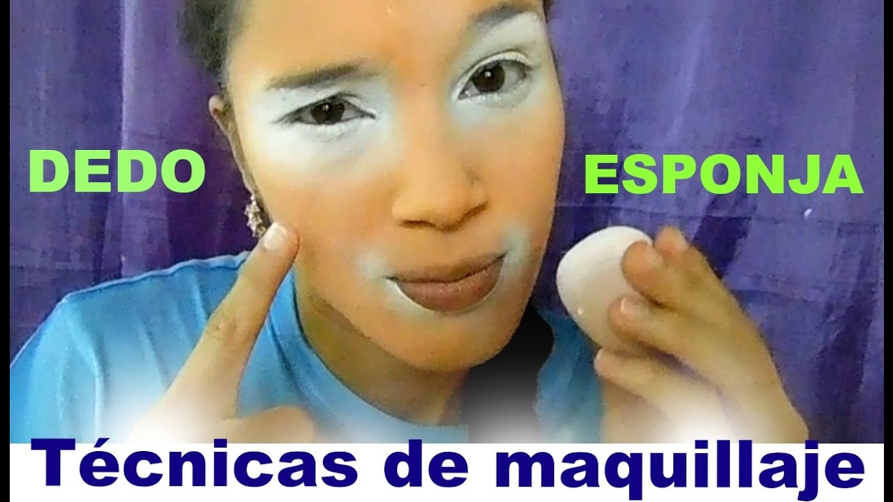 Maquillaje de payasita / Técnicas de maquillaje dedo y esponja