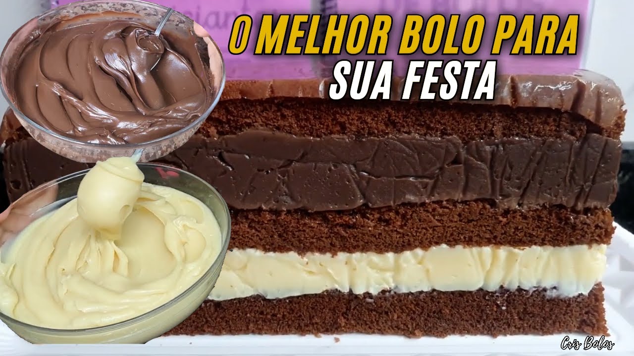 SUCESSO GARANTIDO Bolo 2 amores A deliciosa combinação de recheios   Chocolate Branco e preto