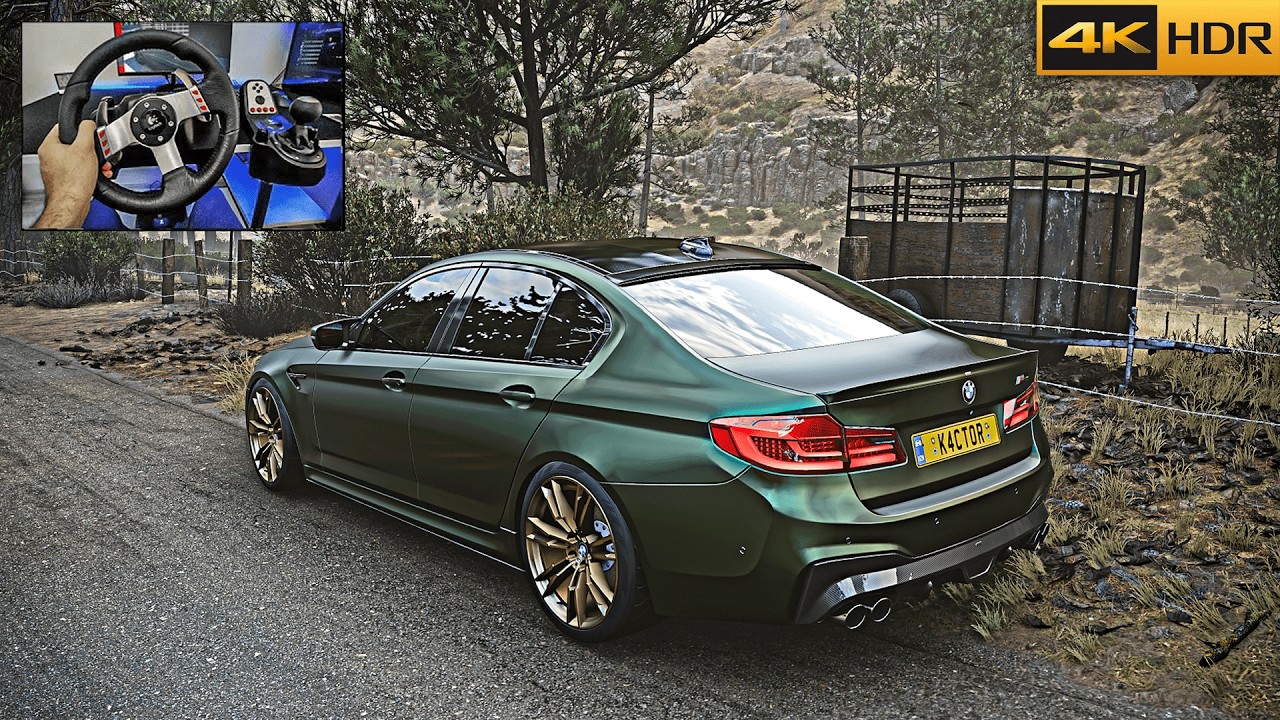 BMW M5 F90 900HP - FORZA HORİZON 5 l LOGİTECH G27 GAMEPLAY