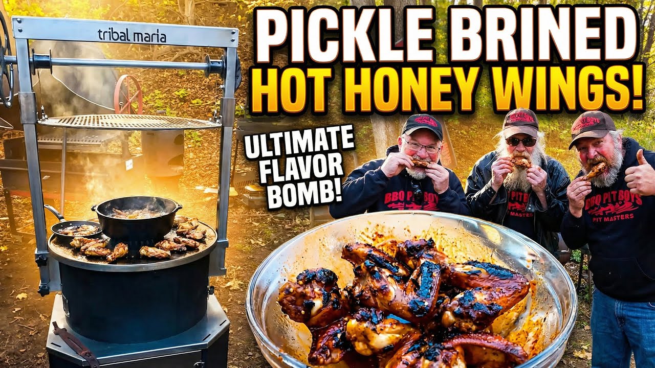 Hot Honey Chicken Wings are juicy, sticky, packed with smoky flavor!