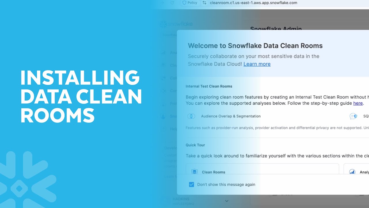 Snowflake Data Clean Rooms: Native App Installation