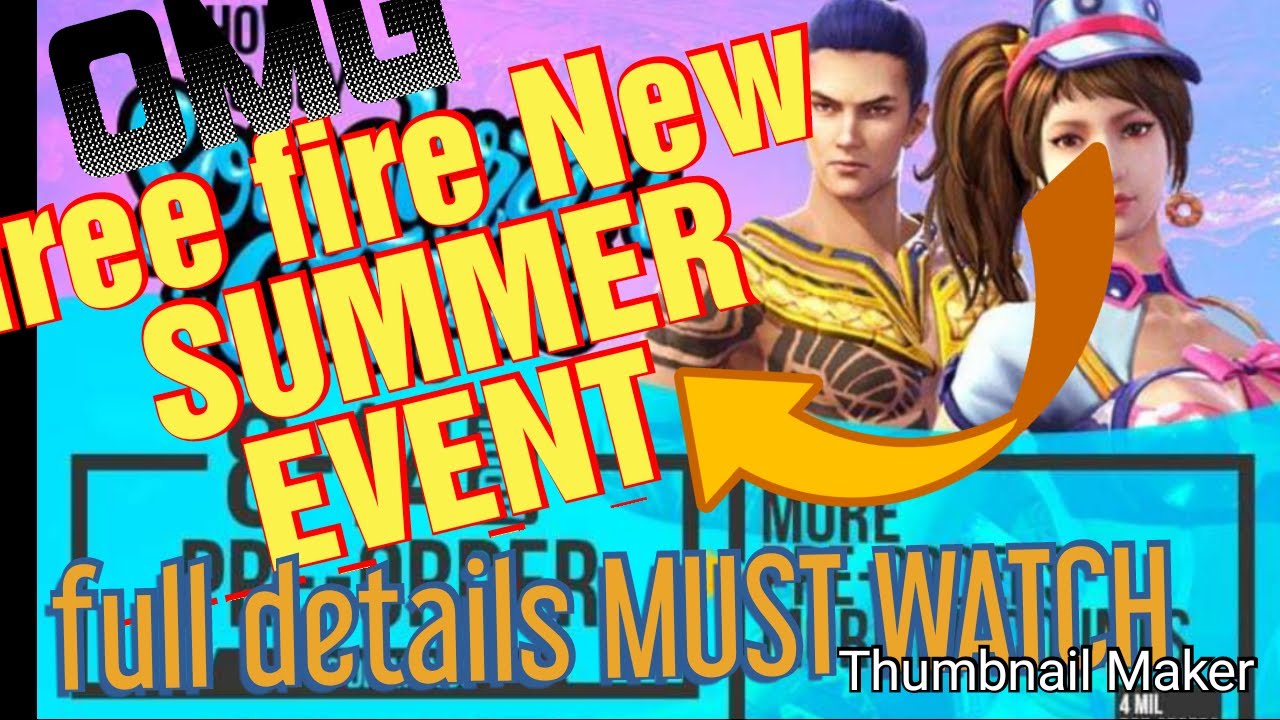 FREE FIRE NEW SUMMER EVENT full details