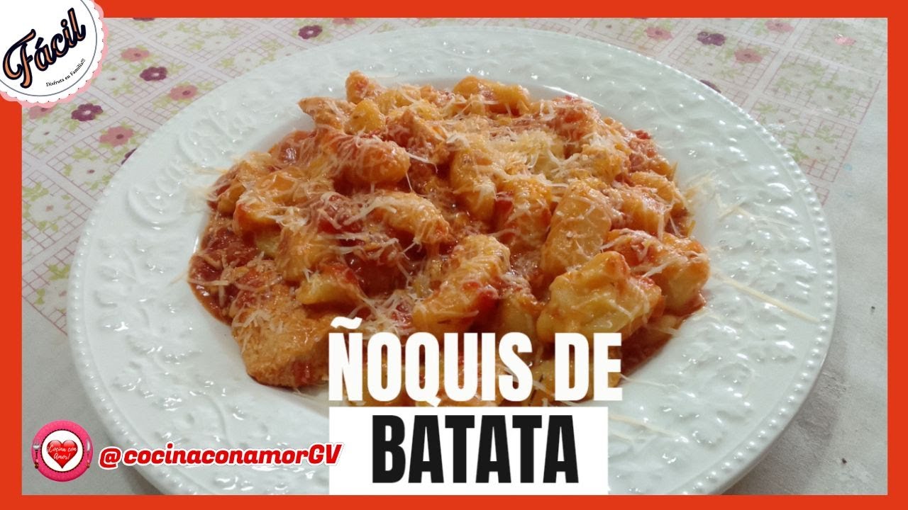 [ F&aacute;cil ]👩🏽&zwj;🍳🔸&Ntilde;OQUIS de Batata receta  | &Ntilde;OQUIS de Boniato #recetacasera #recetaf&aacute;cil