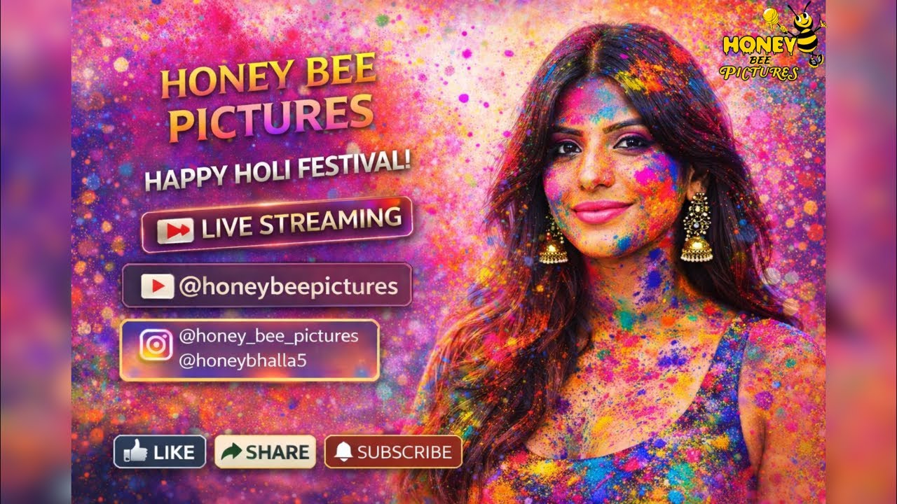 Live on Holi With Actress Honey Bhalla 💜 Honey Bee Pictures is live