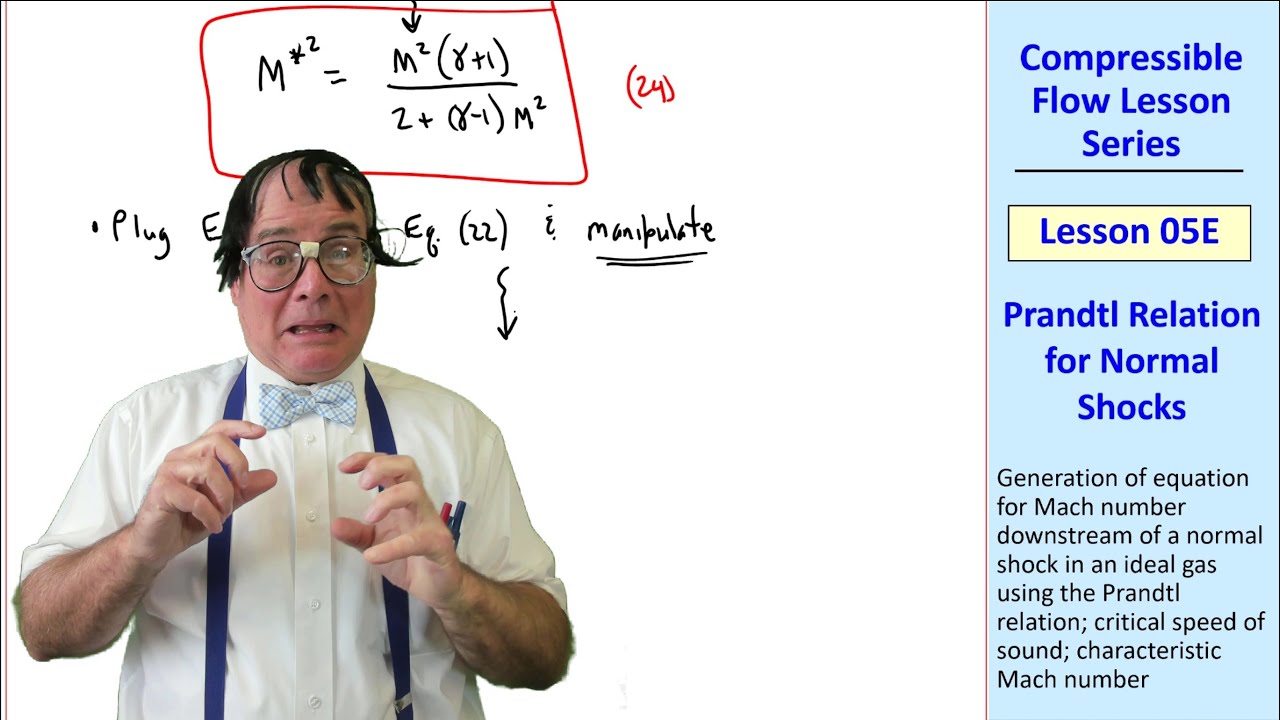 Compressible Flow Lesson 05E: Prandtl Relation for Normal Shocks