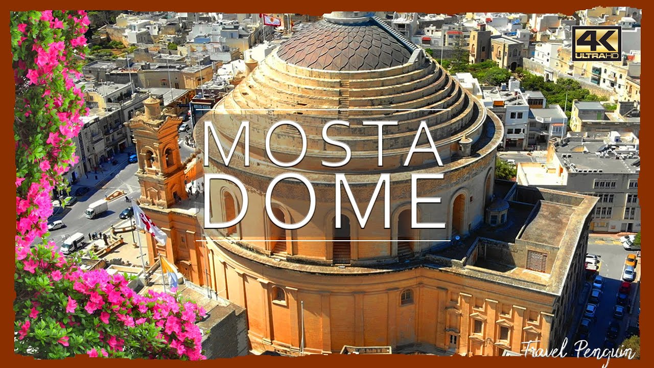 Mosta Rotunda ● Malta 🇲🇹 【4K】 Aerial Cinematic Drone