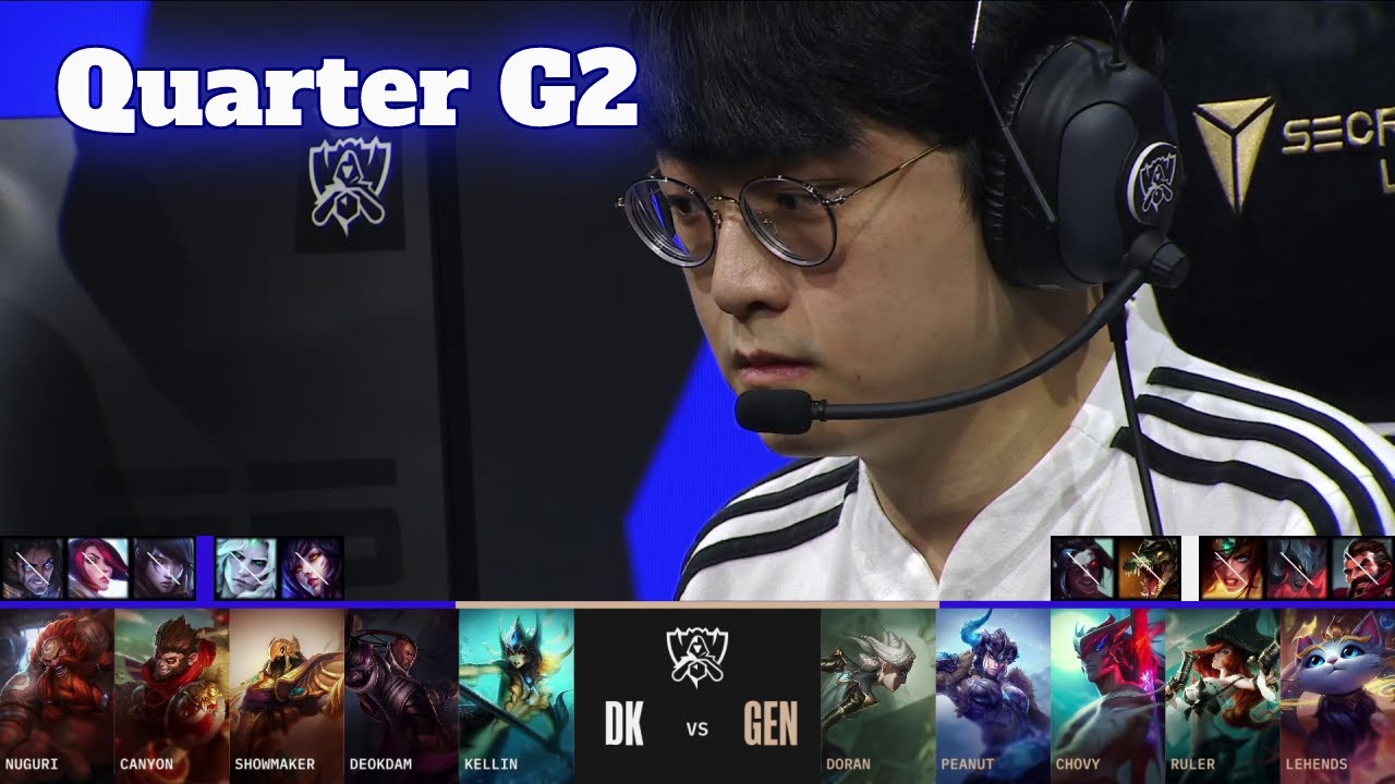 GEN vs DK - Game 2 | Quarter Finals LoL Worlds 2022 | Gen.G vs DAMWON Kia - G2 full game