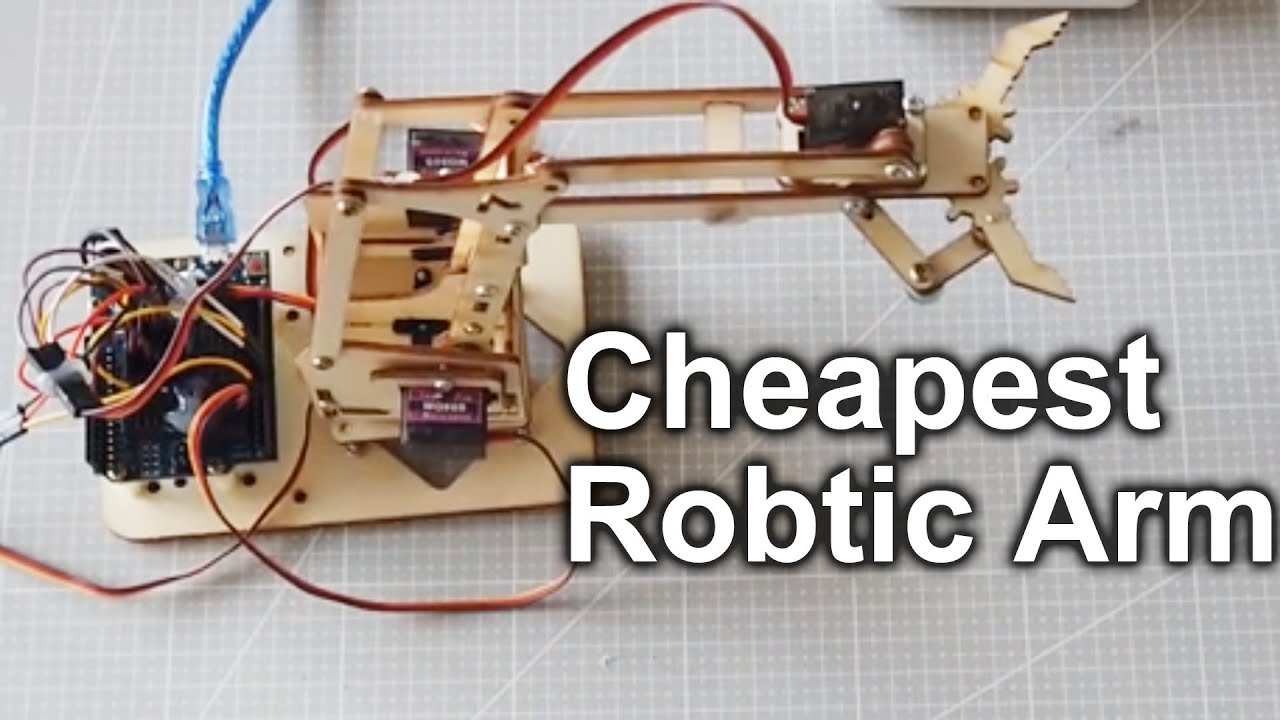 Cheapest Robotic Arms Set on Amazon using Arduino