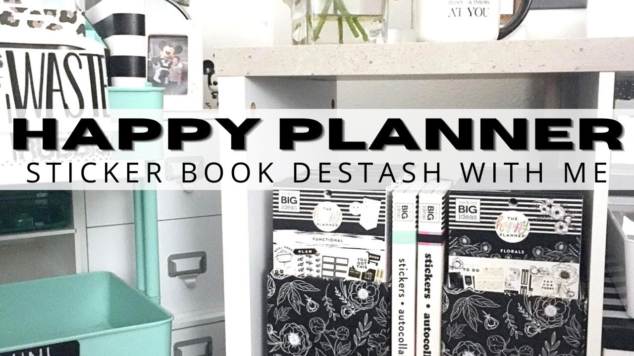 HAPPY PLANNER STICKER BOOK DESTASH