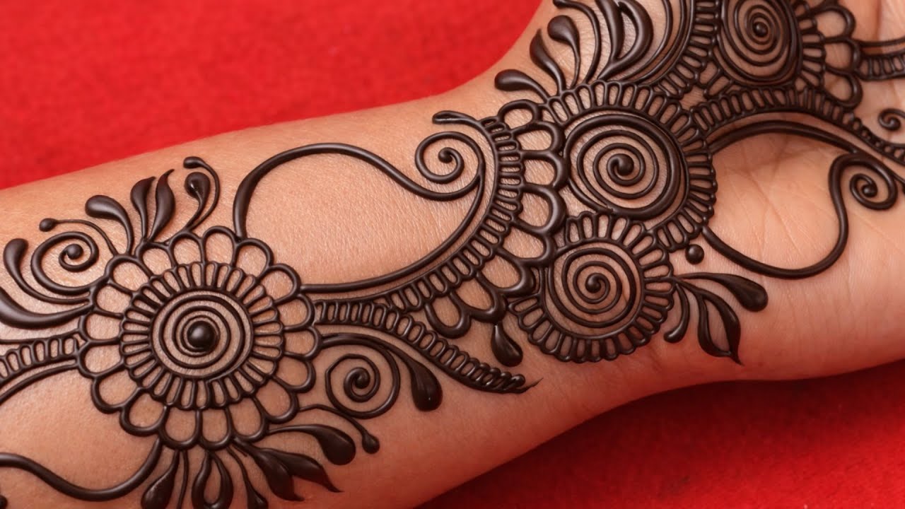 New simple unique style mehndi design for front hand | Very easy mehndi design 2026 mehandi designs