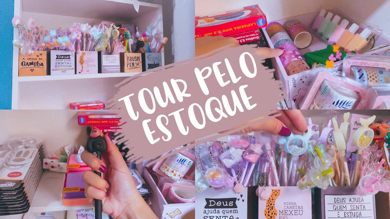 TOUR PELO ESTOQUE DA MINHA PAPELARIA ONLINE