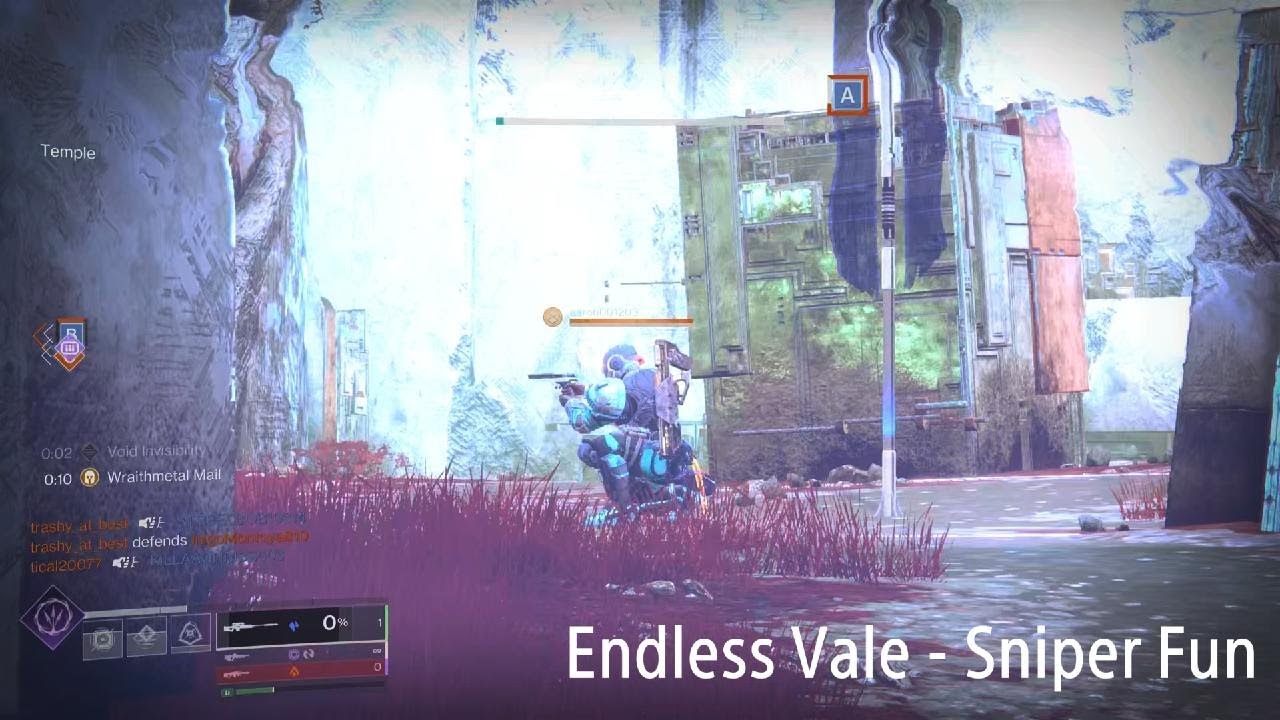 Destiny 2 Endless Vale Conspiracy Honed Sniper Montage PVP