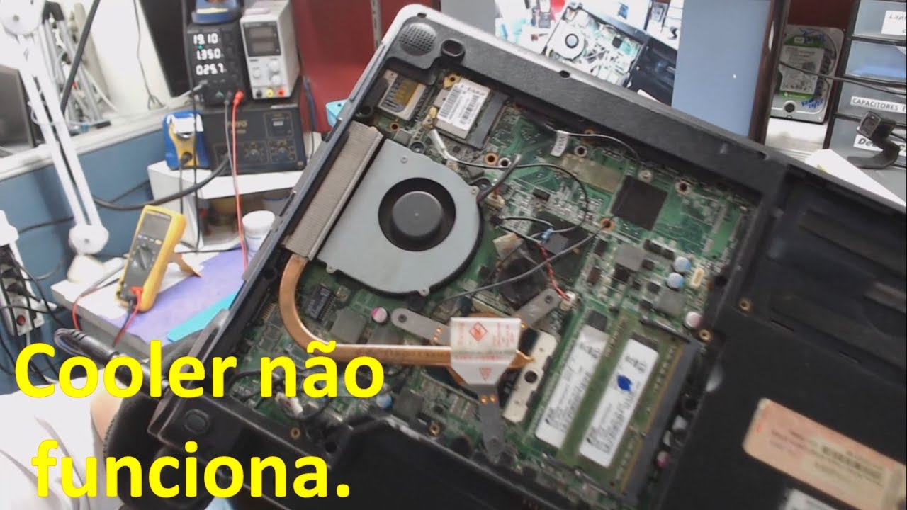 Cooler não funciona. [Fan não gira]. Notebook Positivo, mas serve para outros modelos.