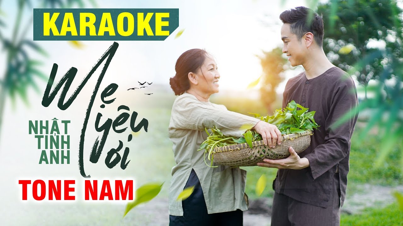 Mẹ Yêu Ơi Karaoke - Tone Nam | Nhật Tinh Anh | Beat Chuẩn