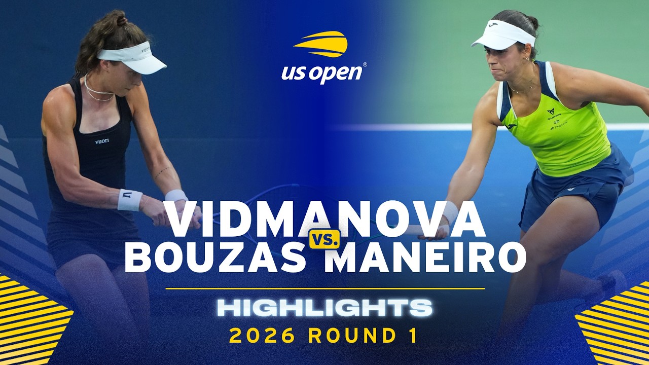 Darja Vidmanova vs. Jessica Bouzas Maneiro Highlights | 2026 US Open Round 1