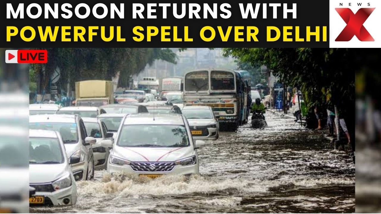 Delhi Rain LIVE: Heavy Showers Lash Parts of National Capital, IMD Forecasts More Rain