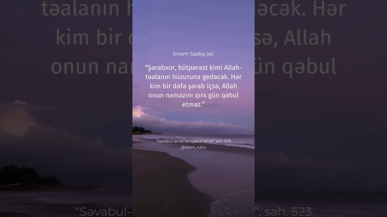 Şərab içənlər bir bilsəydilər...  