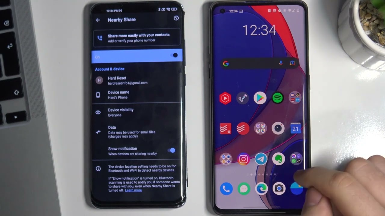 How to Set Up the Nearby Share Option on the XIAOMI Mi 10 Pro