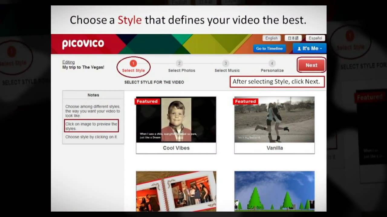 Picovico Slideshow Maker - How to create your online video slideshows