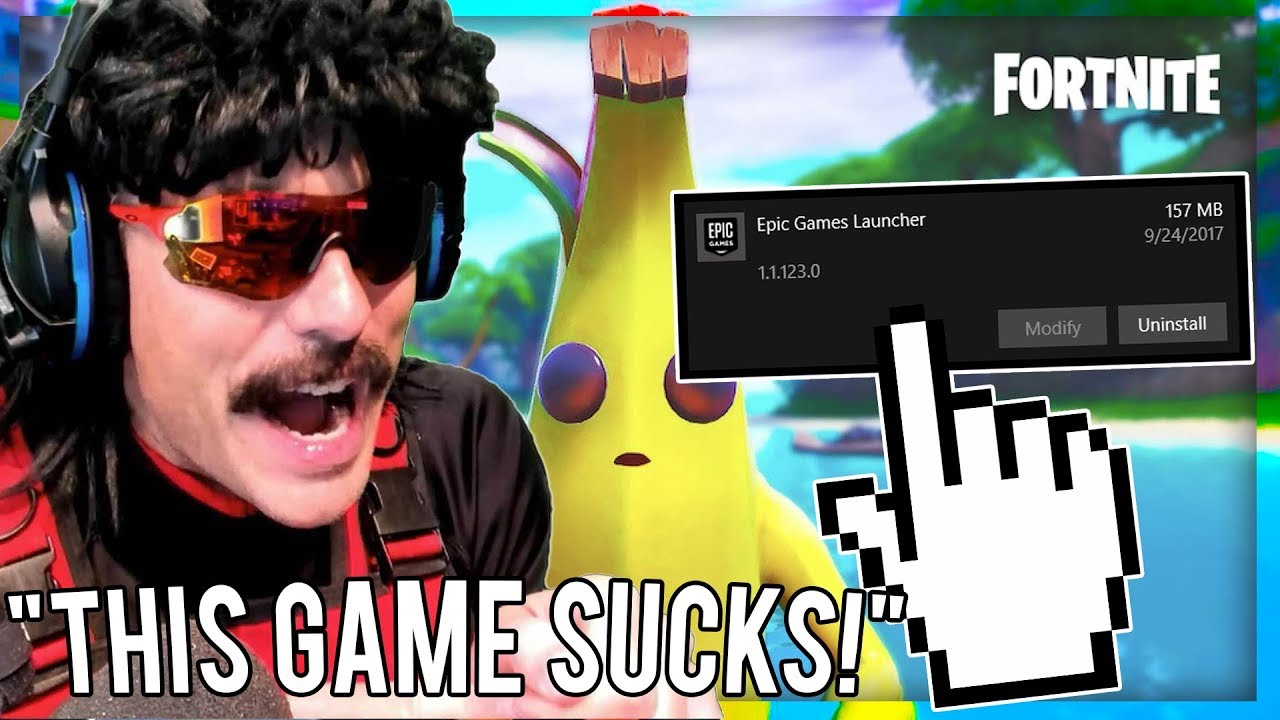 *RAGE* DrDisrespect Uninstalling Games Compilation (FUNNY)
