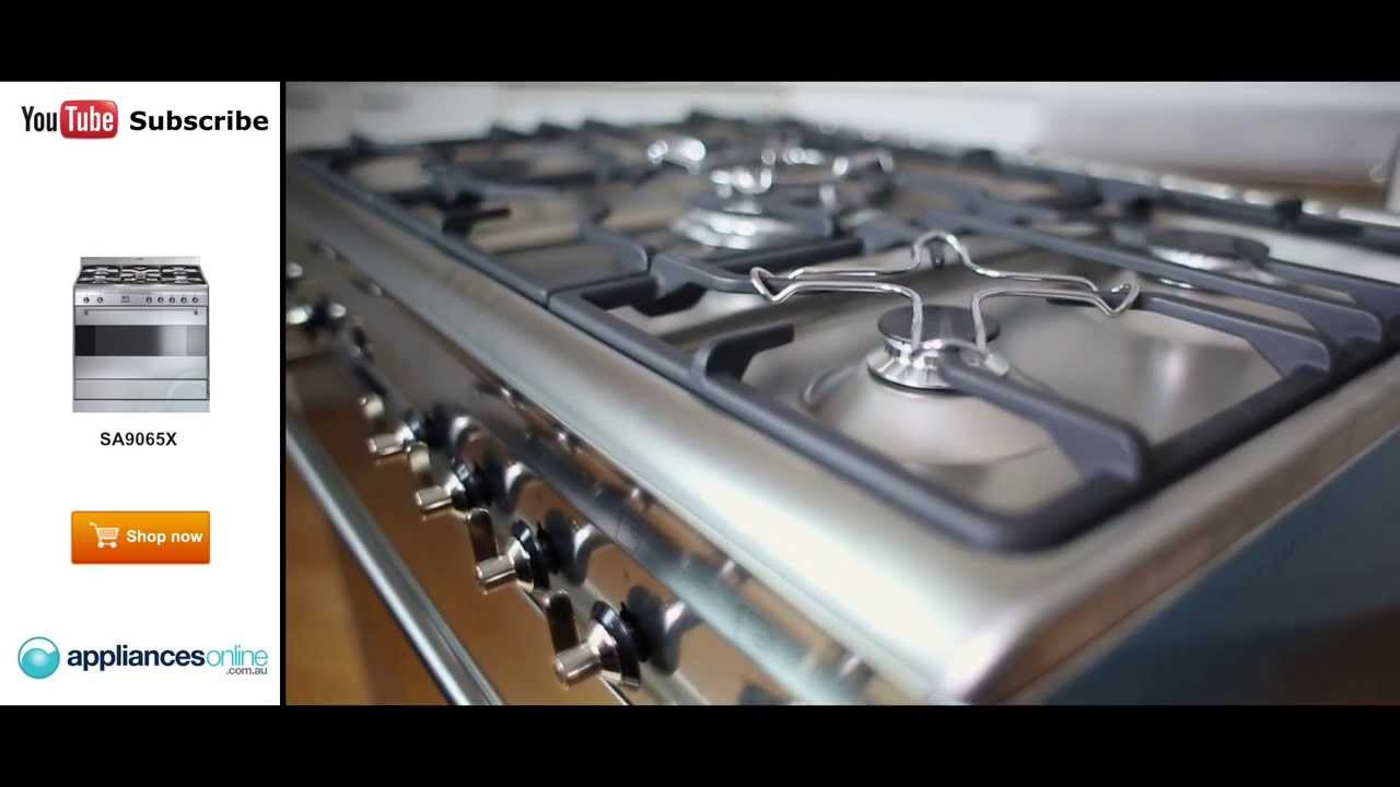 The freestanding Smeg Dual Fuel Oven/Stove SA9065X described by expert - Appliances Online