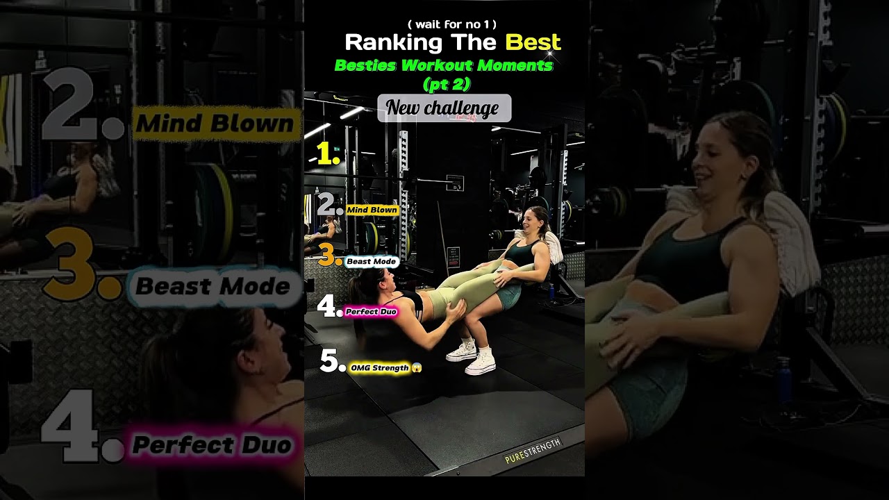 Ranking the best besties workout challenge moments – Part 2 #viralshorts #shorts #fyp #trend #gym