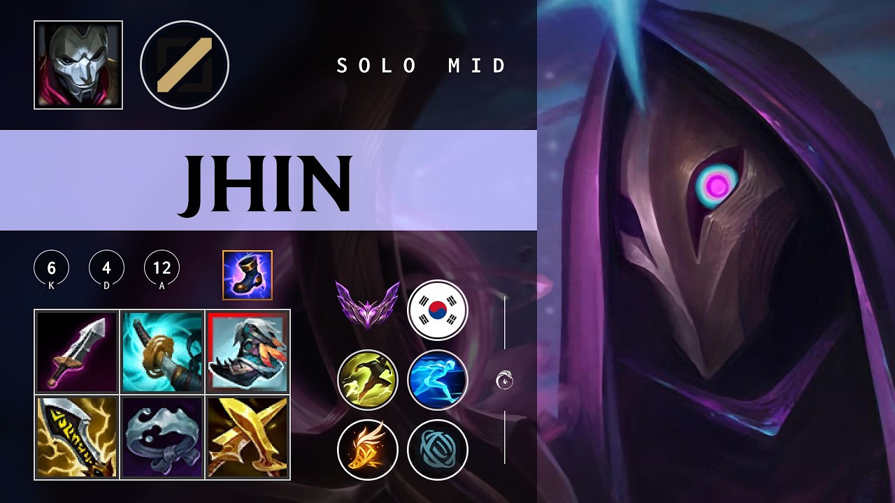 Jhin Mid vs Twisted Fate - KR Master Patch 26.04