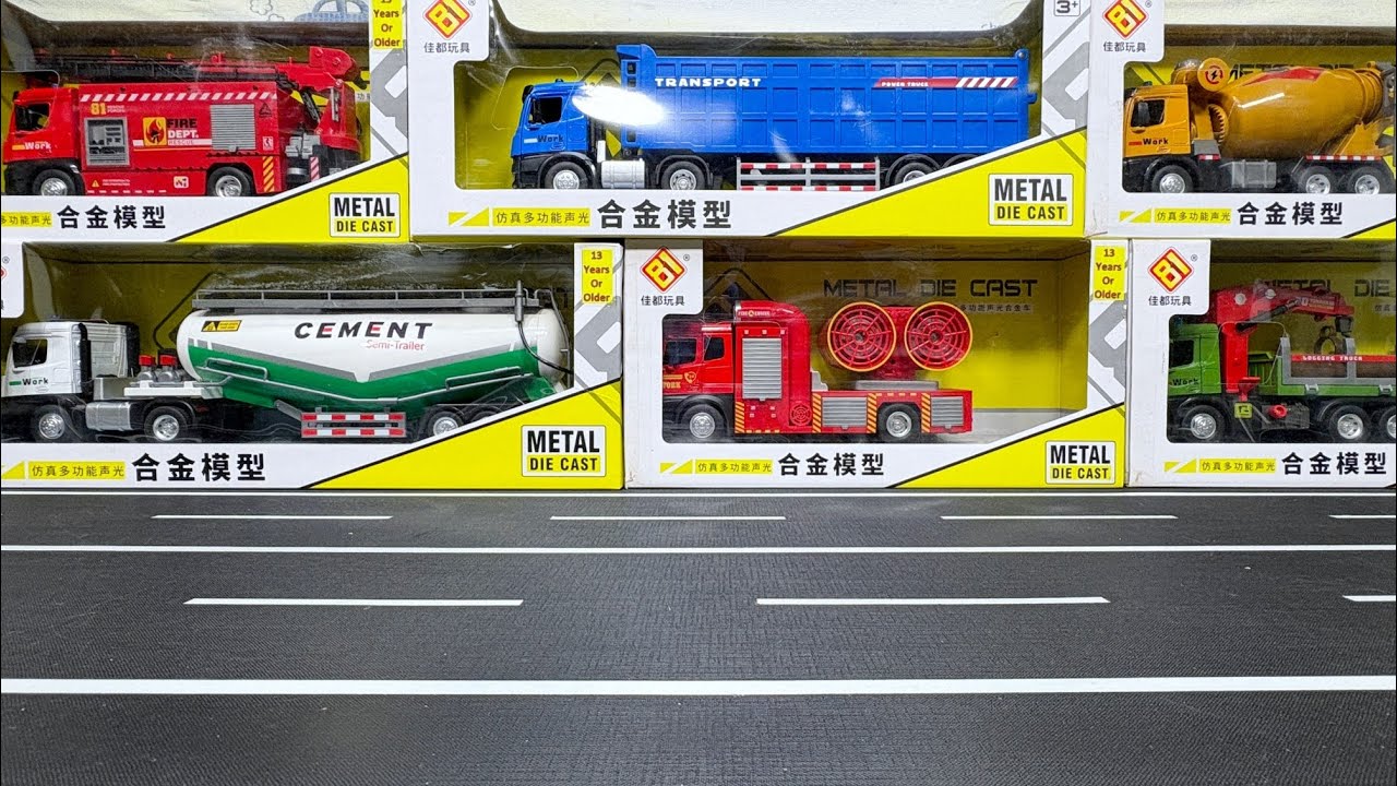 Satisfying With Miniature Truck Unboxing | Diecast Truck Review | Diecast Model Truck