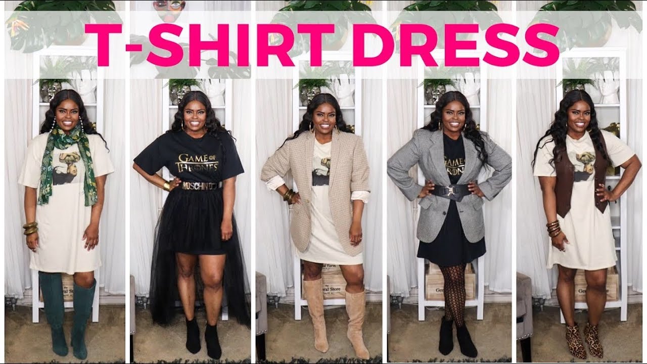 HOW TO STYLE A T-SHIRT DRESS