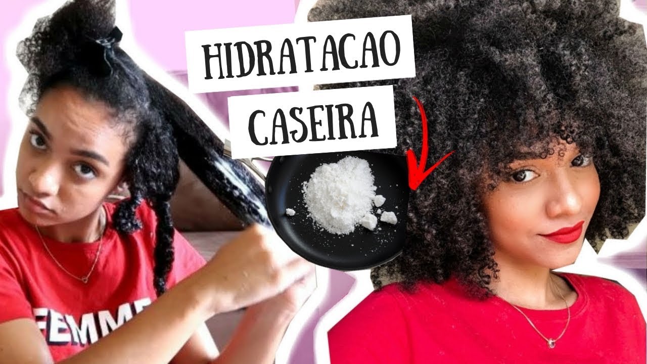 A MELHOR HIDRATAÇÃO CASEIRA PRA CABELOS RESSECADOS USANDO TAPIOCA!