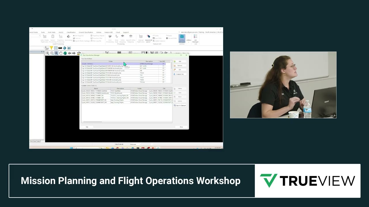 TrueView Training Day 1 Session 2  LP360 Post Flight Processing
