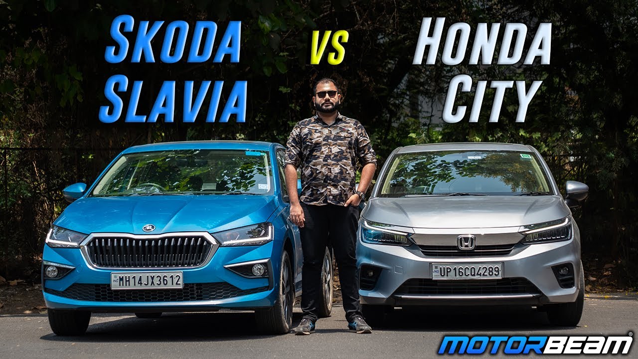 Skoda Slavia vs Honda City Comparison - Which One Takes The Crown? | MotorBeam