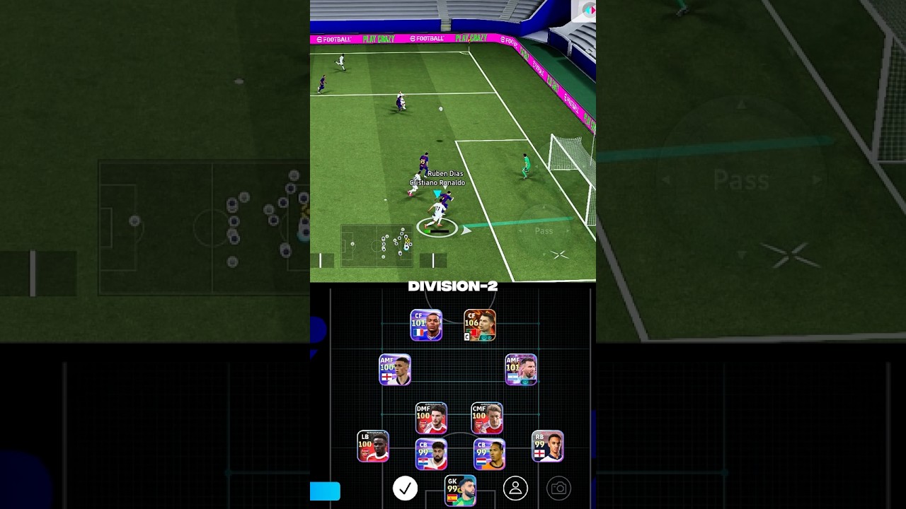 Best formation for out wide with Ruben Amorim manager☢️💥                #efootball2025 #rubenamorim
