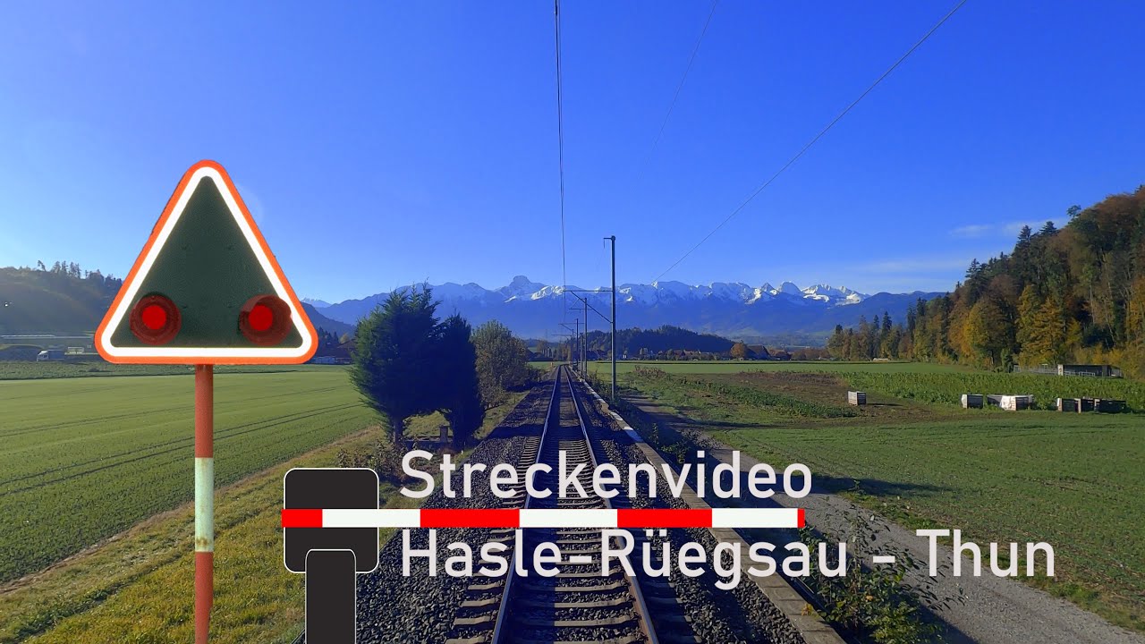 Cab ride / Führerstandsmitfahrt Regio Hasle-Rüegsau - Konolfingen - Thun