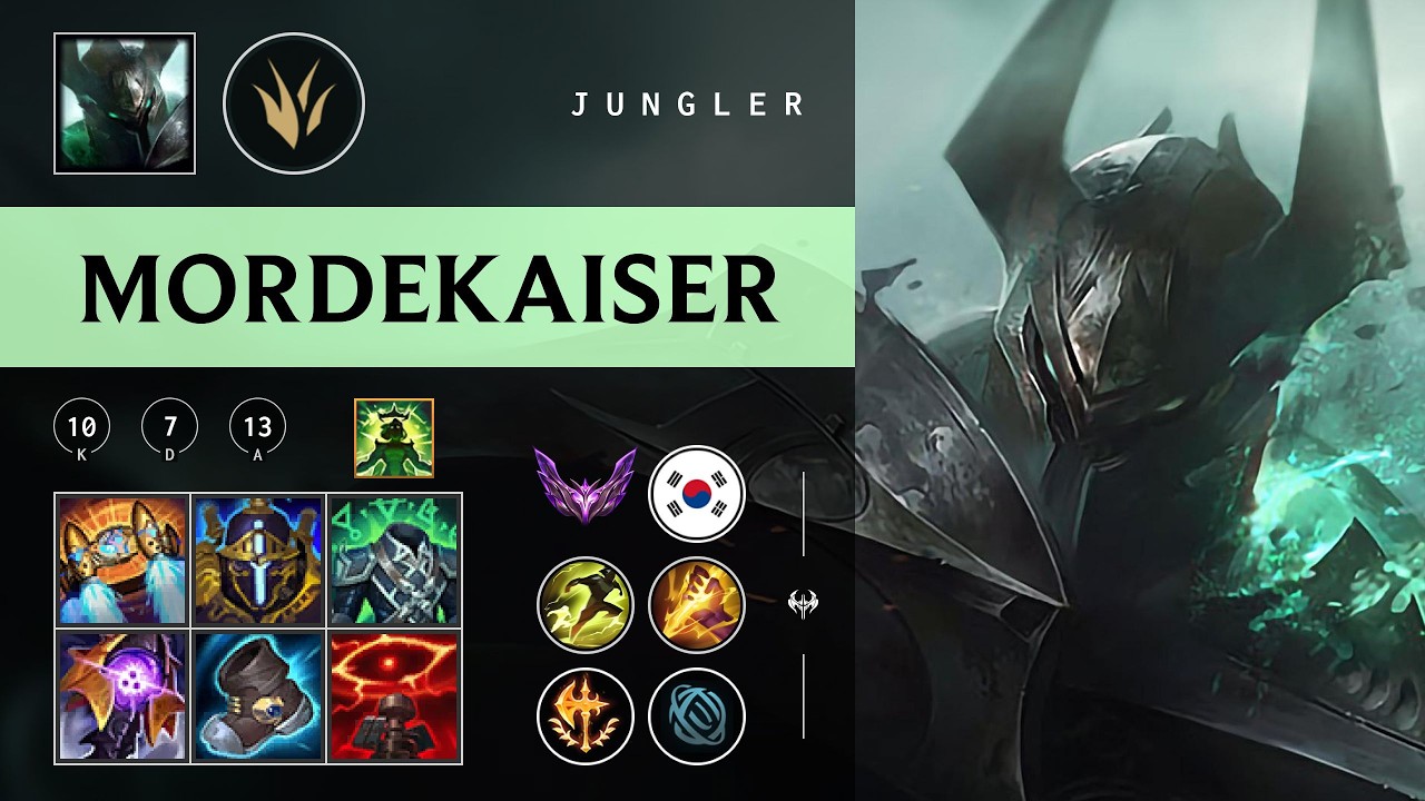 Mordekaiser Jungle vs Zyra - KR Master Patch 26.04