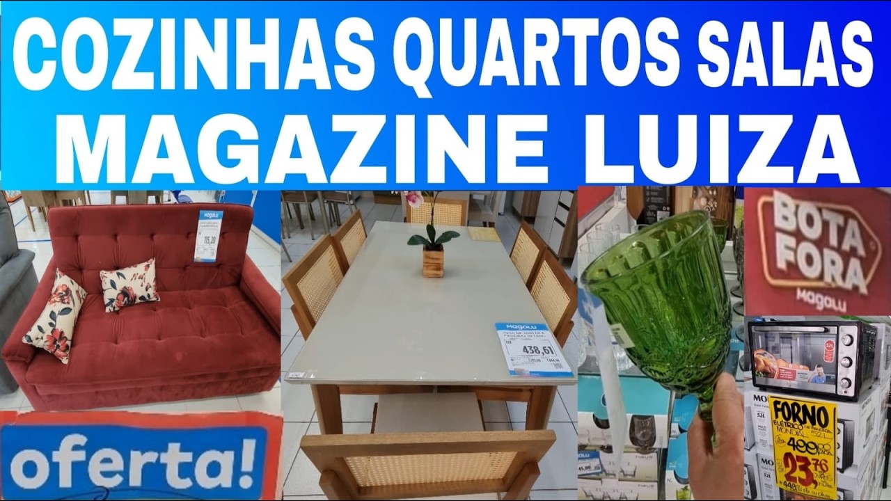 MAGAZINE LUIZA - ACHADOS EM OFERTAS pro LAR - PROMO&Ccedil;&Atilde;O sof&aacute;s cozinhas PANELAS DESCONTOS MAGALU