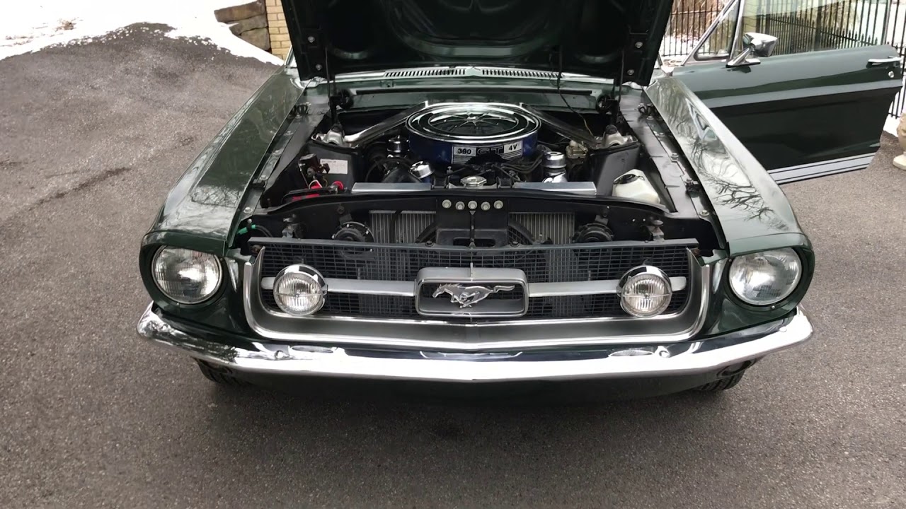 1967 Ford Mustang Fastback S Code 390 GT 4 Speed Dark Moss Green