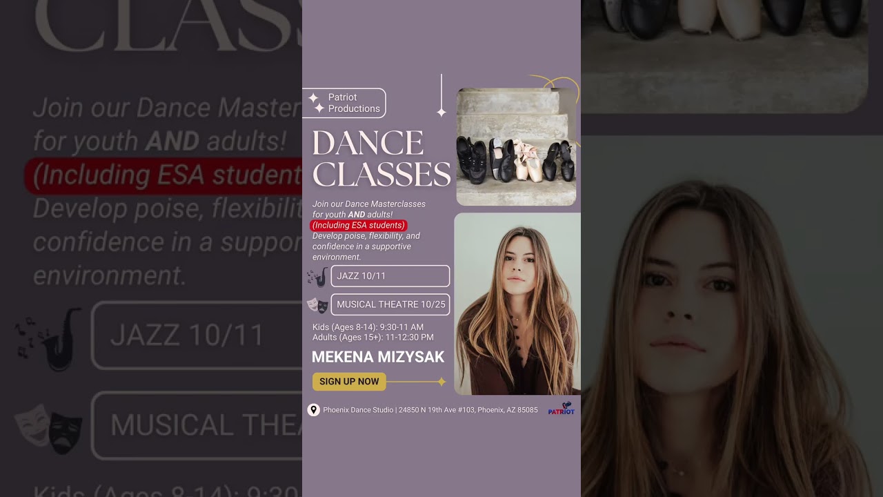 Jazz & Musical Theatre with Mekena - Dance Masterclasses | Fall 2025!