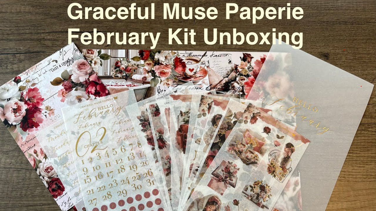 February Planner Sticker Kit Unboxing | Graceful Muse Paperie